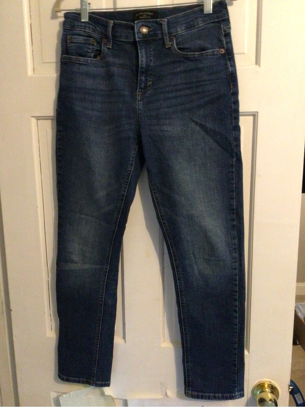 Banana Republic Women's Girlfriend Denim Jeans Blue Button Zipper, Size 28/6